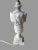 Alabaster Vintage Italian Marble or Alabaster Table Lamp W Carved Urn & Leaf Motif For Sale - Image 8 of 8