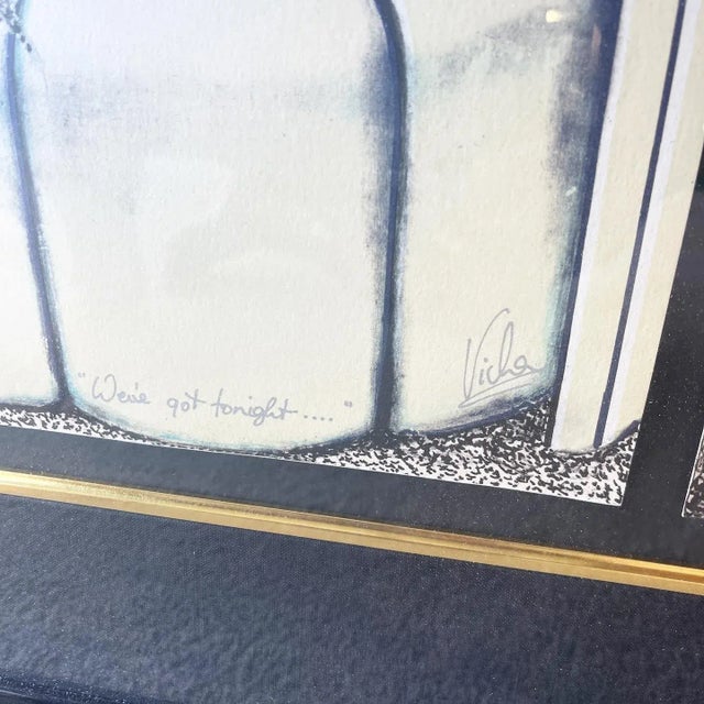 Black Art Deco Lithographs “Who Needs Tomorrow?” & “We’ve Got Tonight” by Mary Vickers For Sale - Image 8 of 9