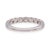Contemporary Tiffany & Co. Platinum Forever 7-Stone Half Circle Diamond Band Ring 0.57cts, Size 5.5 For Sale - Image 3 of 8