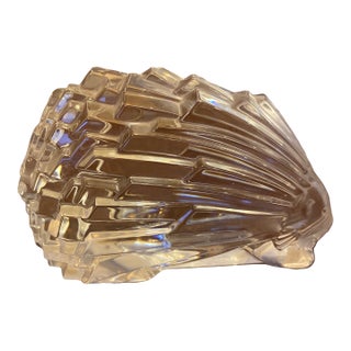 Vintage 1980s Baccarat France Crystal Porcupine Figurine Paperweight #764415 For Sale