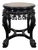 Side Table in Ironwood with Marble Top For Sale