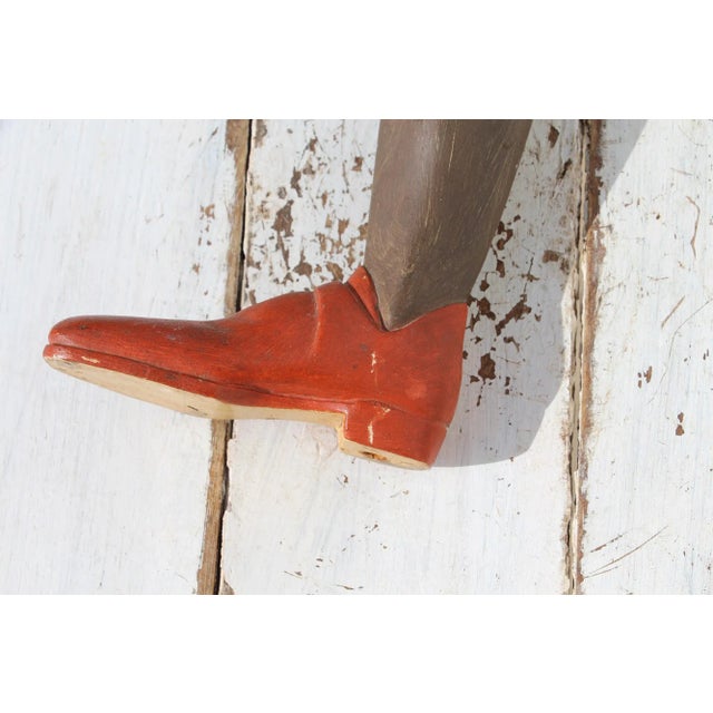 18th Century Portuguese Wooden Saint Legs For Sale - Image 11 of 13