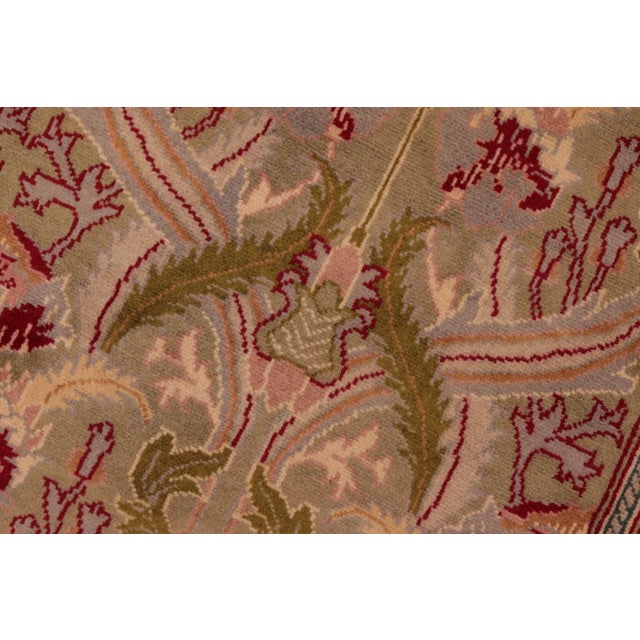 1980s 1980s Art Nouveau William Morris Heritage Wool Area Rug - 6'2" X 9'7" For Sale - Image 4 of 10