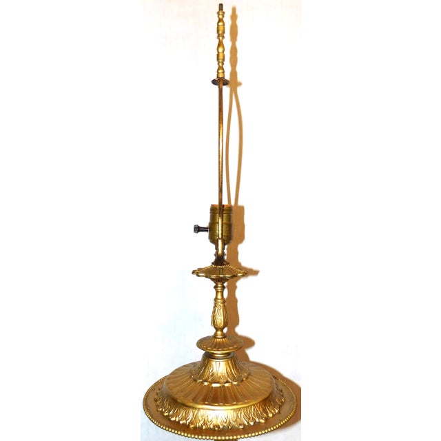 Vintage Large Baroque Style Candlestick Lamp Depicting Artemis and Her Followers For Sale - Image 14 of 18