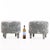 Italian Pair of Italian Velvet Upholstered Boudoir Stools, C 1970 For Sale - Image 3 of 3