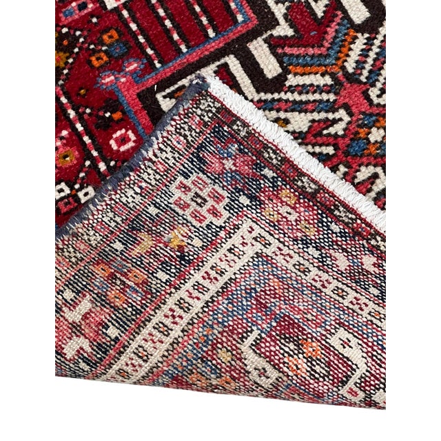Vintage Persian Karajeh Wool Runner Rug 2’8” X 11’2” For Sale - Image 4 of 5