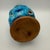 Brutalist Fat Lava Blue Turquoise Ceramic Vase by Charles Cart, Vallauris, France, 1960s For Sale - Image 14 of 15