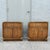 A handsome pair of vintage Huntley Campaign nightstands by Thomasville, showcasing the clean lines and refined detailing...