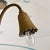 1940s 1940s Mid-Century Modern Italian Glass + Brass Chandelier with Star Motifs For Sale - Image 5 of 10
