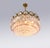 Elegant chandelier with a brass frame and swarovski crystals in clear and some with lavender lace amongst them. These...