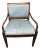 Late 20th Century Hickory Chair Federal Style Mahogany & Inlay Upholstered Mahogany Armchairs, 2 Pieces For Sale