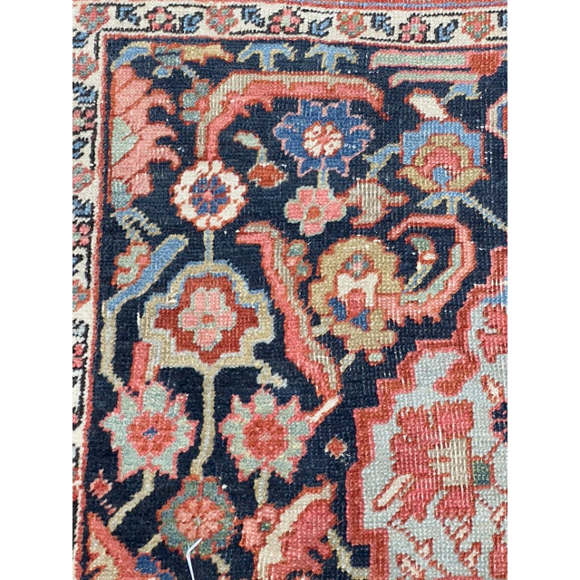 Antique Persian Heriz Serapi Rug 4'10" X 6’5" For Sale - Image 4 of 10