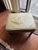 VTG Classic Leather Inc Mahogany Chippendale Wingback Chair Ottoman Beige Set For Sale - Image 14 of 15