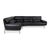 Plura Corner Sofa in Black Leather with Manual Function by Rolf Benz For Sale - Image 15 of 18