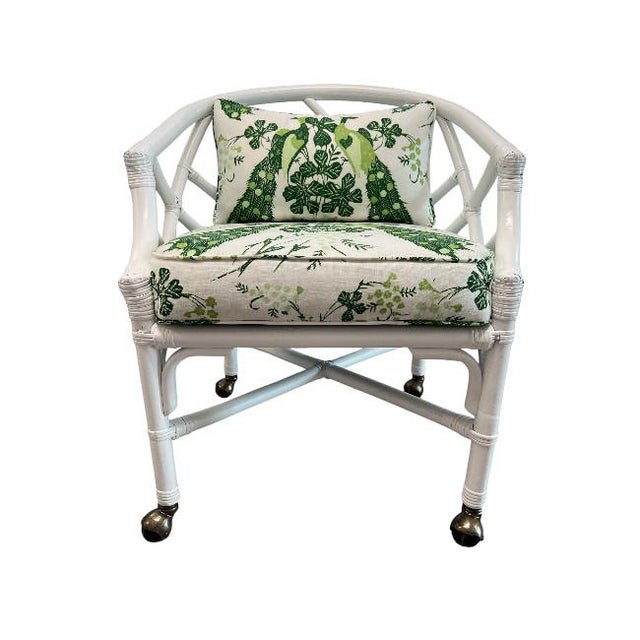 Add a touch of tropical charm to your space with this stunning pair of vintage-inspired rattan chairs. Featuring a bright...