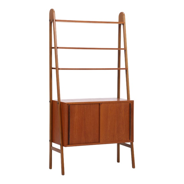 Mid-Century Modern Teak Shelving Unit For Sale