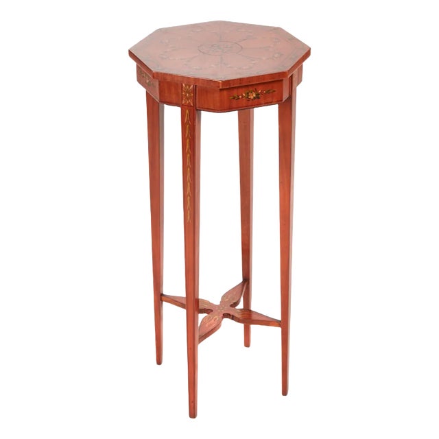 Antique Satinwood Side Table For Sale