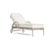 Brown Jordan Calcutta Adjustable Chaise Lounge in Titanium with Sea Salt and Dune Welt Cushions For Sale