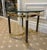 Hollywood Regency Vintage Hollywood Regency Modern Brass and Glass Table For Sale - Image 3 of 5