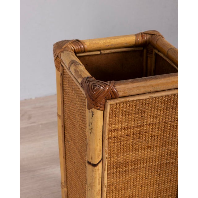 1960s Vintage Bamboo Umbrella Stand, Italy, 1960s For Sale - Image 5 of 9