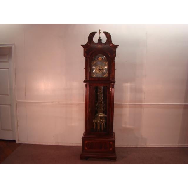Ridgeway Mahogany Statue of Liberty Limited Edition Grandfathers Clock