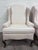 Traditional Vintage Charles Custom Furniture High Back Wingback Chairs - Pair For Sale - Image 3 of 13