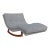 Mid Century Modern Walnut Wave Chaise Lounge Chair Attributed to Adrian Pearsall for Craft Associates, C1960s For Sale