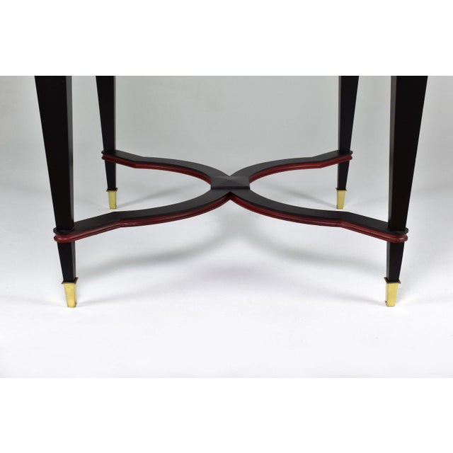 Set of 4 Restored Italian Dining Armchairs With Game Table, 1960s For Sale - Image 17 of 18