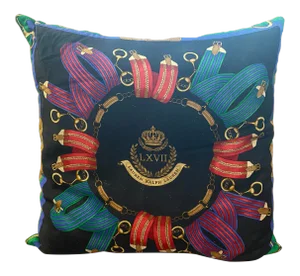 Ralph Lauren Attributed Custom Equestrian Oversized Throw Pillow
