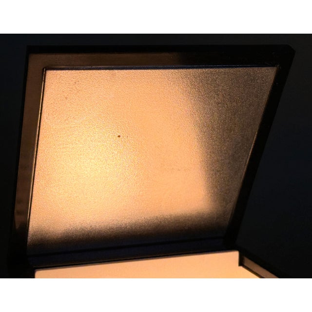 c.1970's Italian Mid Century Modern Cini & Nils Cuboluce Black Acrylic Table Lamps - A Pair For Sale - Image 10 of 14