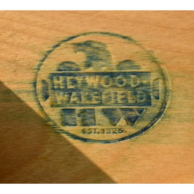 Vintage Heywood Wakefield Americana Style Maple One Drawer Side Table W/Gallery For Sale - Image 13 of 13