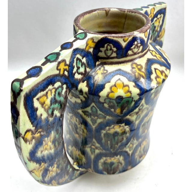 Art Nouveau Handmade and Hand Glazed Planter by Pamenière, 1930s For Sale - Image 12 of 13