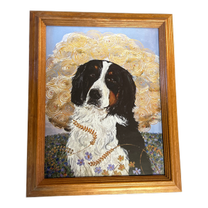 Contemporary Bernese Mountain Dog Print by Judy Henn