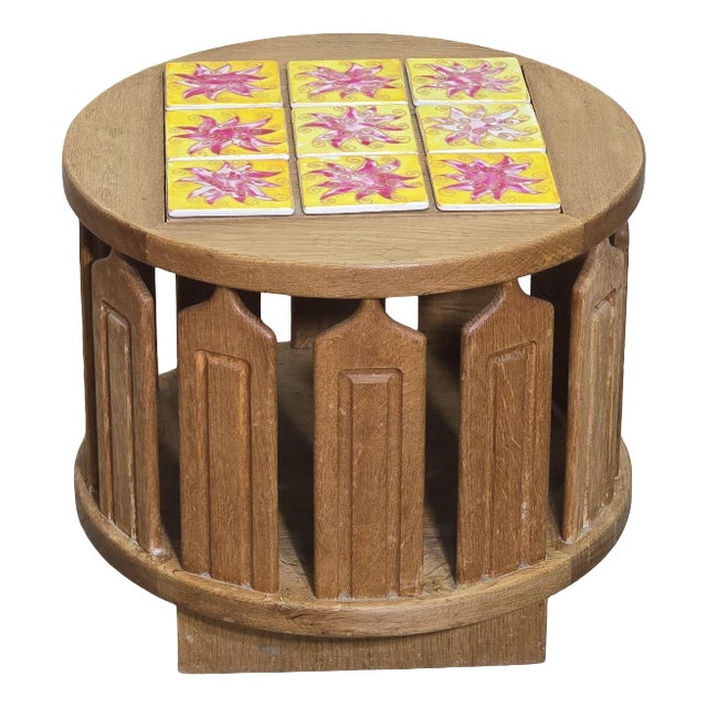 Coffee Table with Storage Compartment attributed to Guillerme and Chambron, 1960 For Sale