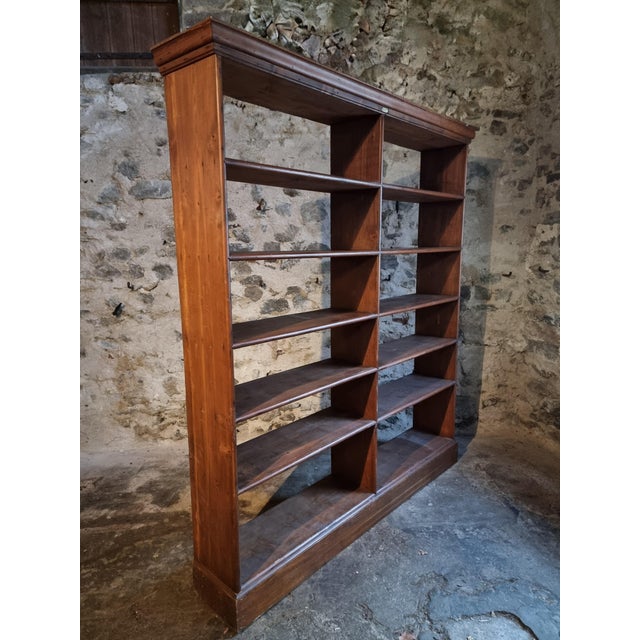 Brown Antique French Open Bookcase from Chalmette, 1930s For Sale - Image 8 of 18