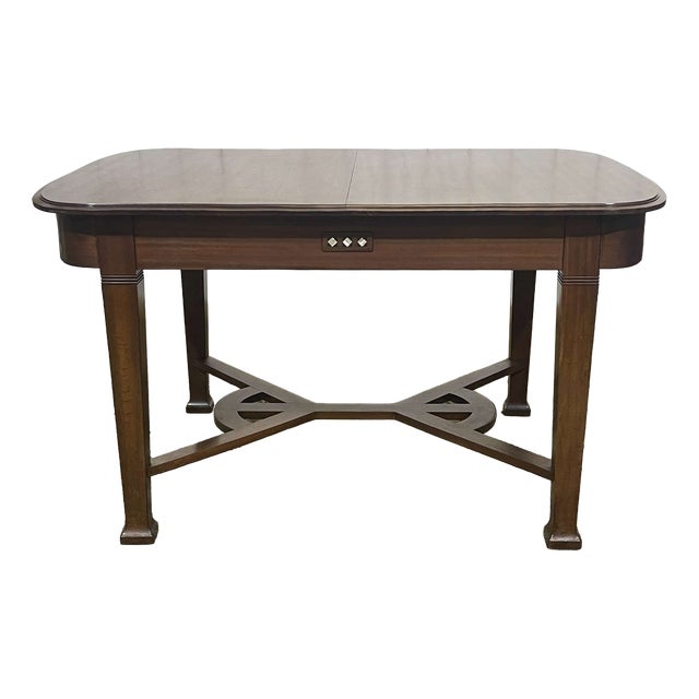 Art Nouveau Mahogany Dining Table in the style of Gustave Serrurier Bovy For Sale
