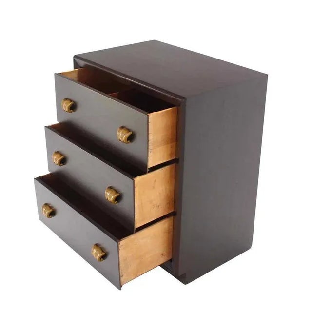 Mid 20th Century Three-Drawer Bachelor Chests - A Pair For Sale - Image 5 of 7