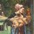 G. Esposito, Painting with Scene on the Veranda, Oil on Canvas For Sale - Image 4 of 12