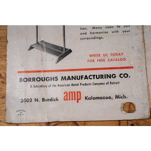Metal Vintage Burroughs Metal Shelving Salesman Sample Kit For Sale - Image 7 of 11