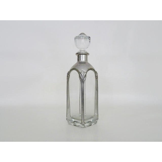Silver Crystal and Silver-Plated Metal Decanter, 1970s For Sale - Image 8 of 8