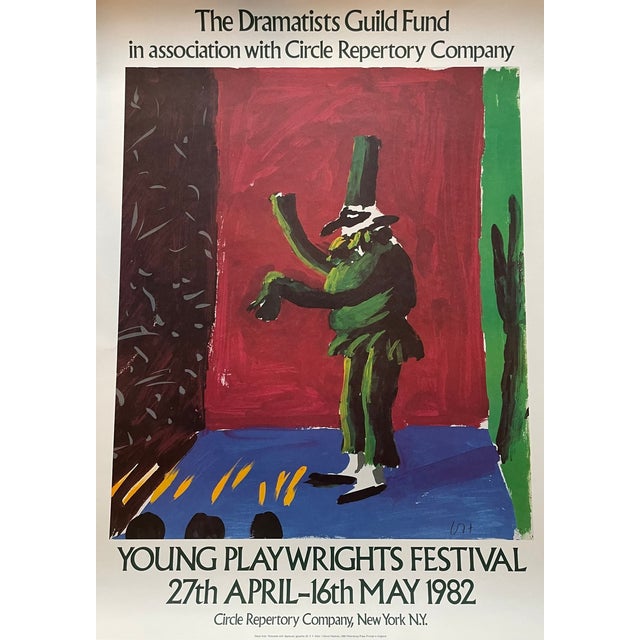 Young Playwrights Festival Poster by David Hockney For Sale - Image 11 of 11