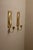 Gold Mid-Century Modern Swedish Rectangular Brass Sconces, Set of 2 For Sale - Image 8 of 10