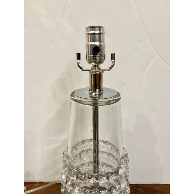 Stylish Arteriors Applied clear glass lamp. Showroom floor sample.