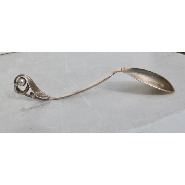Sorensen Serving spoon, sauce ladle. circa 50s' Denmark. The measurements are 6.5" long and 1.5" wide. The weight is 26.5...