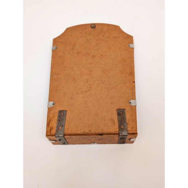 1950s 1950s Hanging Small Wall Mirror With Mirror Shelf For Sale - Image 5 of 9