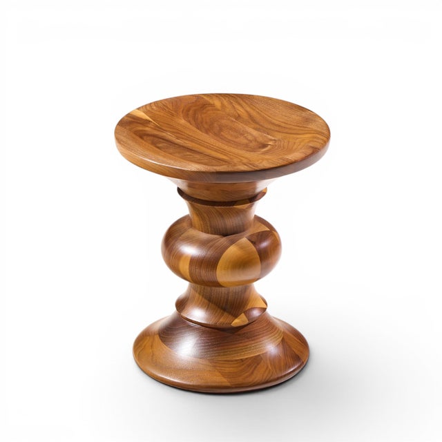 Mid 20th Century Charles & Ray Eames for Herman Miller Mid Century Walnut Time Life Stool For Sale - Image 5 of 6