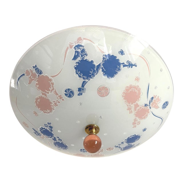 1950s Poodles Ceiling Light For Sale