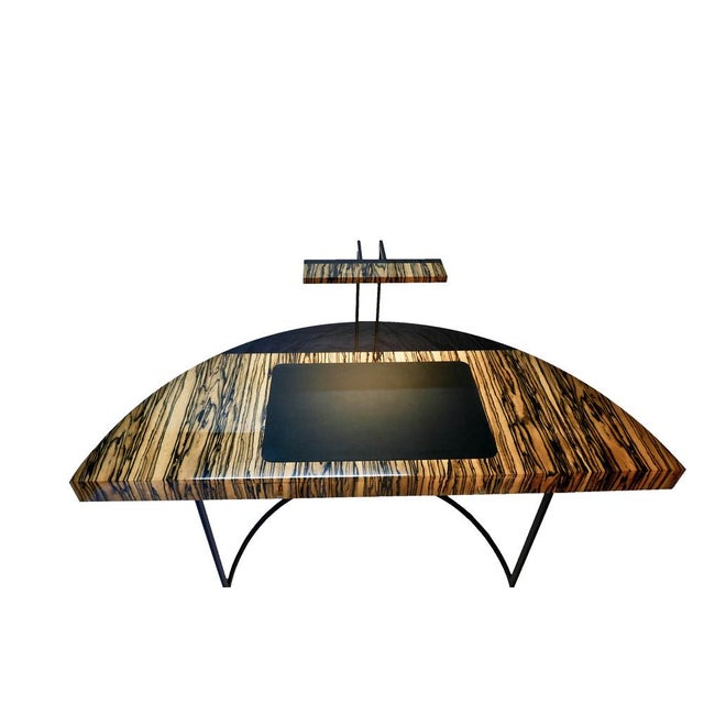Half-Moon Desk in White Ebony by Aymeric Lefort For Sale - Image 10 of 13