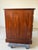 1970s Vintage Campaign Chippendale-Style Mahogany & Tooled Leather Top Partners Desk For Sale - Image 10 of 13