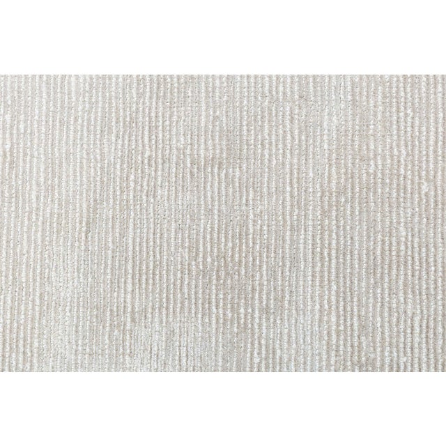 Modern Solid Beige High-Low Knotted Silk and Wool Rug by Doris Leslie Blau Size: 9'5" × 16'9" (287 × 510 cm). This Modern...